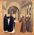 the meeting of saints dominic and francis of assisi